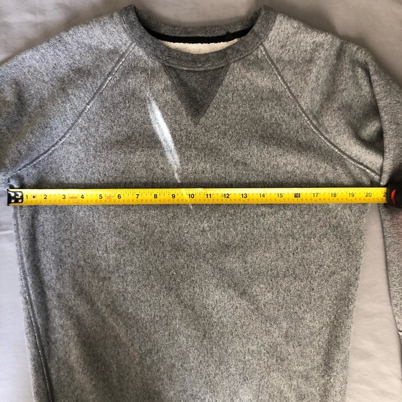 Rag & Bone Raglan Sleeve Gray Crewneck Sweatshirt - Picture 5 of 6